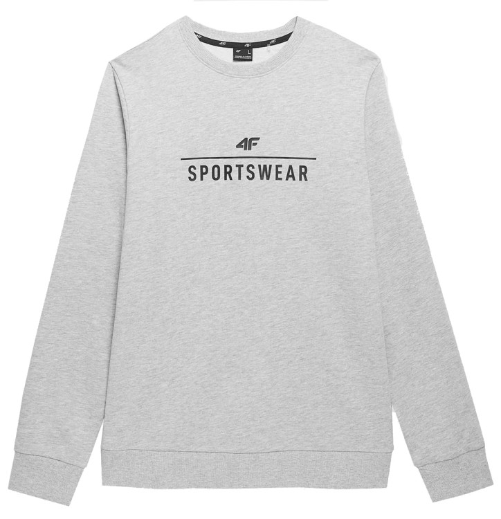 Męska bluza dresowa 4F SS23 SWSM349 j.szary 27M.jpg
