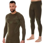 Komplet męskiej bielizny termoaktywnej Brubeck RANGER PROTECT LS1421M + LE1242M khaki.jpg
