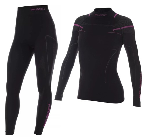 Damska bielizna termoaktywna Brubeck THERMO LE11870 + LS13100 czarny/różowy.jpg
