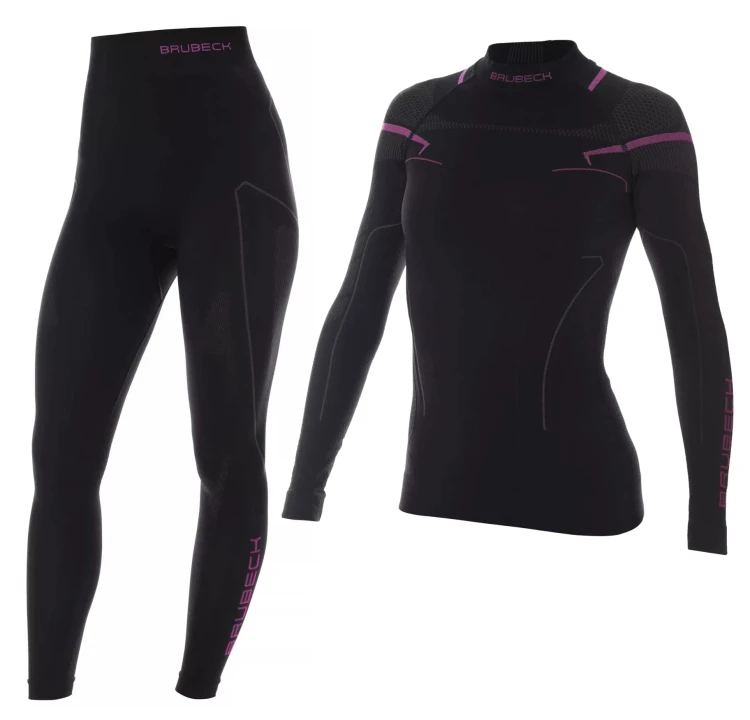 Damska bielizna termoaktywna Brubeck THERMO LE11870 + LS13100 czarny/różowy.jpg