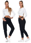 Damskie spodnie dresowe Moraj OSD3200-008 czarny.jpeg