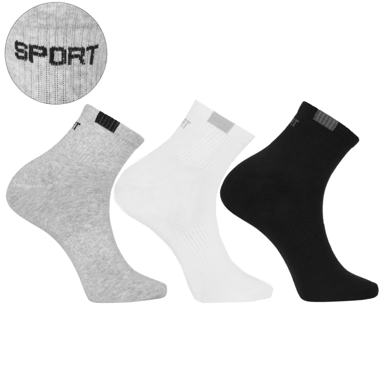 Męskie skarpety bawełniane 3-pak Moraj CSS250-081 czarny/szary/biały.jpeg