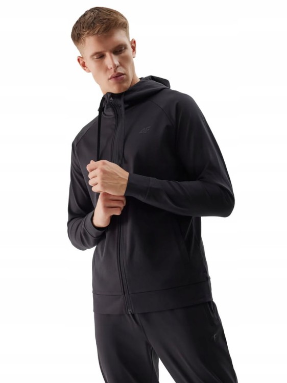 Męska bluza 4F treningowa SWSM268 czarny 20S M