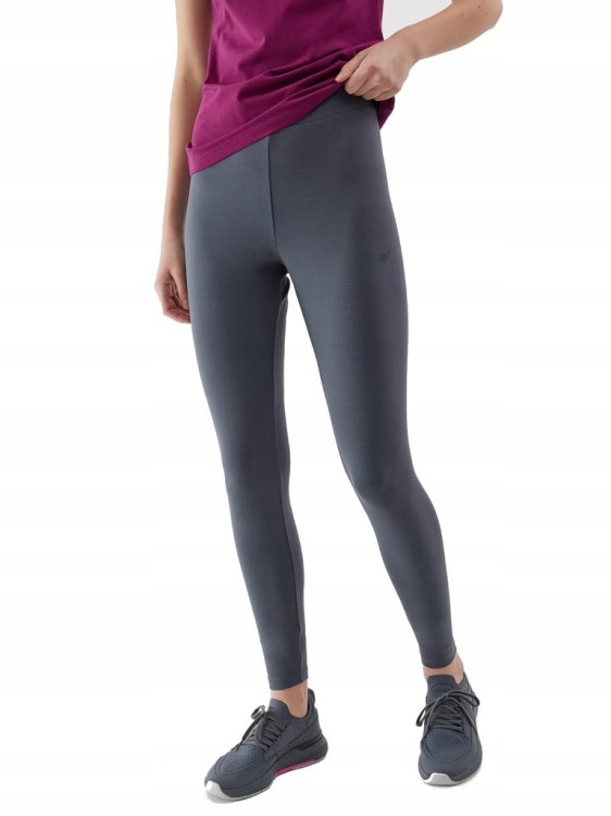 Sportowe legginsy 4F TIGF137 antracyt 22S S