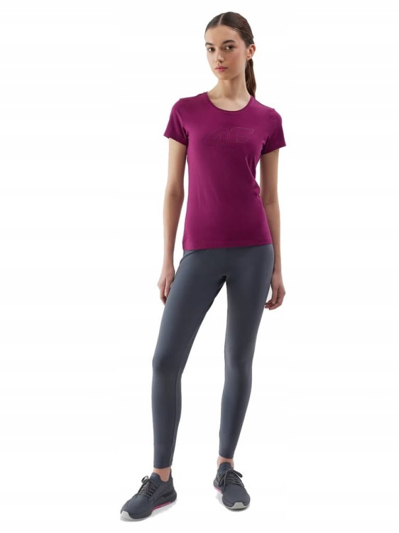 Sportowe legginsy 4F TIGF137 antracyt 22S S