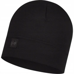 Ciepła czapka Buff MERINO HEAVYWEIGHT BEANIE 111170/999 czarny