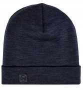 Ciepła czapka Buff MERINO HEAVYWEIGHT BEANIE 111170/779 granat