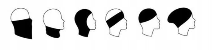 Komin bandana chusta wielofunkcyjna BUFF MERINO SOLID 100202 szary