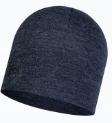 Cienka przejściowa czapka Buff MERINO MIDWEIGHT BEANIE 118007/779 granat