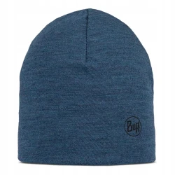 Cienka przejściowa czapka Buff MERINO MIDWEIGHT BEANIE 118007/759 denim