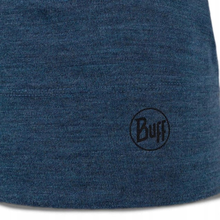 Cienka przejściowa czapka Buff MERINO MIDWEIGHT BEANIE 118007/759 denim
