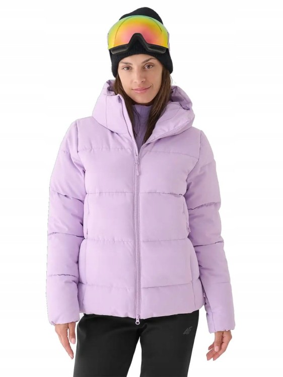 Damska kurtka narciarska 4F z membraną TJAF573 jasny fioletowy 52S XL