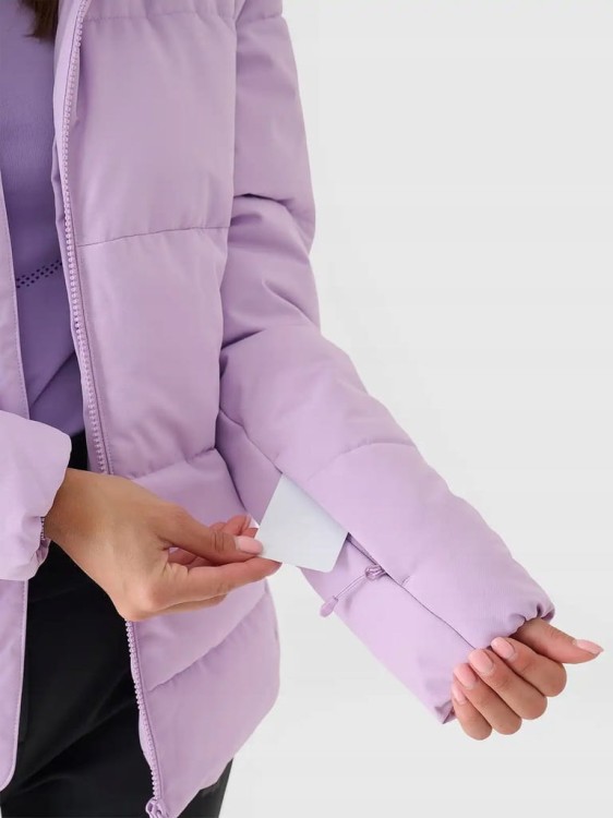 Damska kurtka narciarska 4F z membraną TJAF573 jasny fioletowy 52S XL