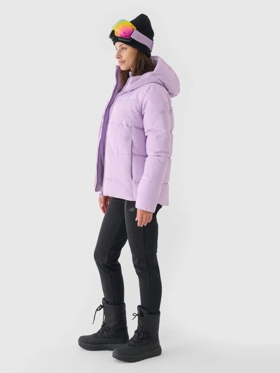 Damska kurtka narciarska 4F z membraną TJAF573 jasny fioletowy 52S XL