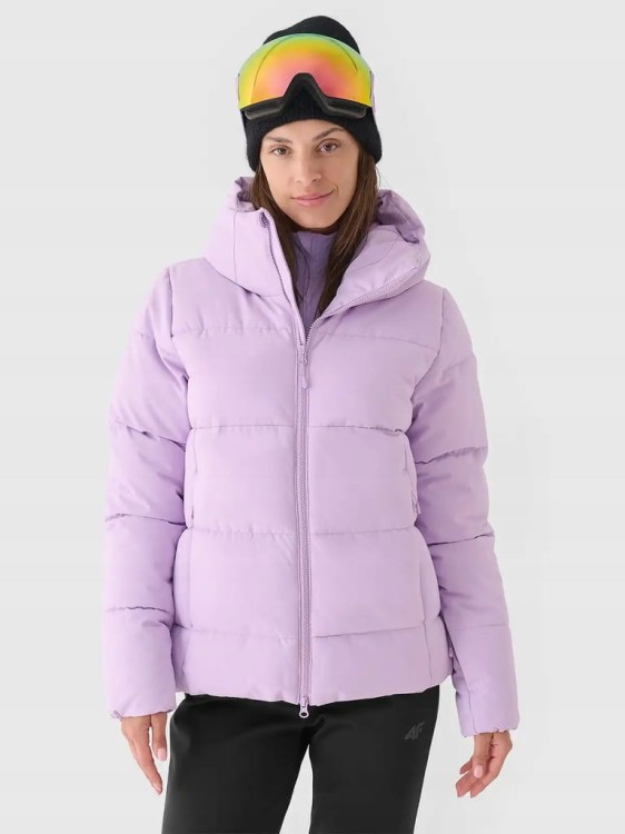 Damska kurtka narciarska 4F z membraną TJAF573 jasny fioletowy 52S XL
