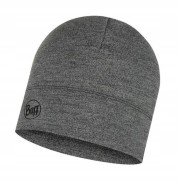 Cienka przejściowa czapka Buff MERINO MIDWEIGHT BEANIE 118007/933 c. szary