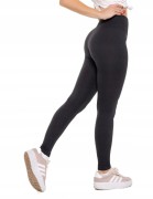 Damskie legginsy prążkowane Moraj RDL1000-020 GRAFITOWY L/XL