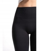 Damskie legginsy prążkowane Moraj RDL1000-020 GRAFITOWY L/XL
