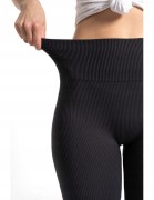 Damskie legginsy prążkowane Moraj RDL1000-020 GRAFITOWY L/XL