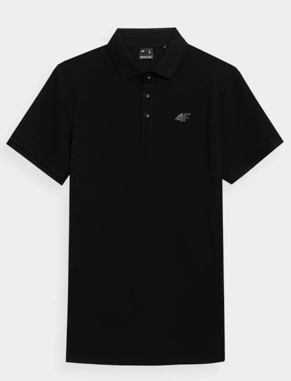 Męska koszulka polo 4F PTSM366 czarny 20S XL