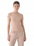 Damska koszulka 4F TSHF2300 beżowy 83S S