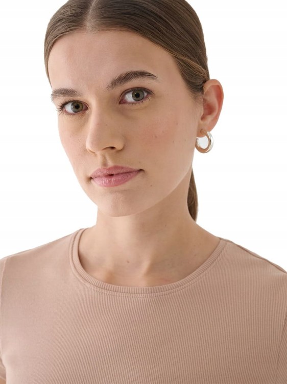 Damska koszulka 4F TSHF2300 beżowy 83S S