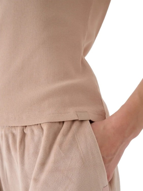 Damska koszulka 4F TSHF2300 beżowy 83S S