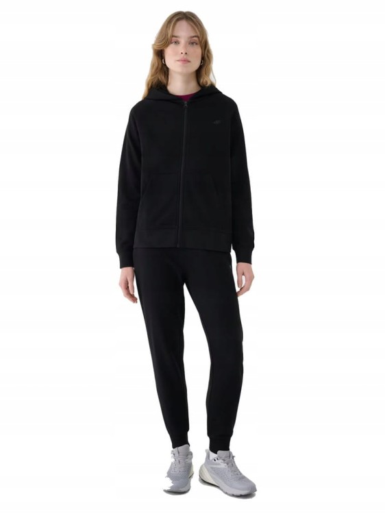 Damska bluza dresowa 4F z kapturem MM00 SWSF1763 20S czarny XXL