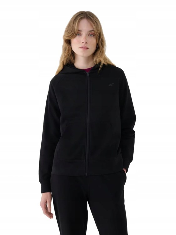 Damska bluza dresowa 4F z kapturem MM00 SWSF1763 20S czarny XXL