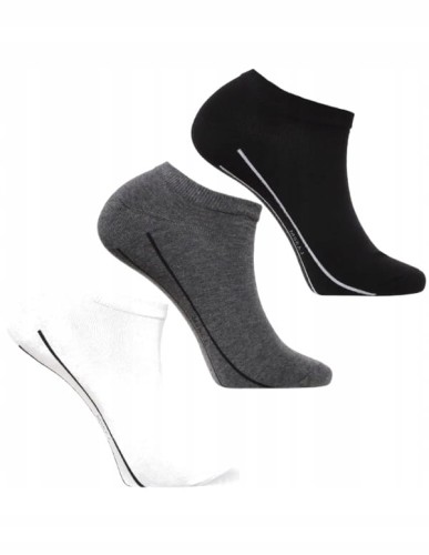 Męskie skarpety bawełniane stopki MORAJ CSM240-091 3-pak 39-42