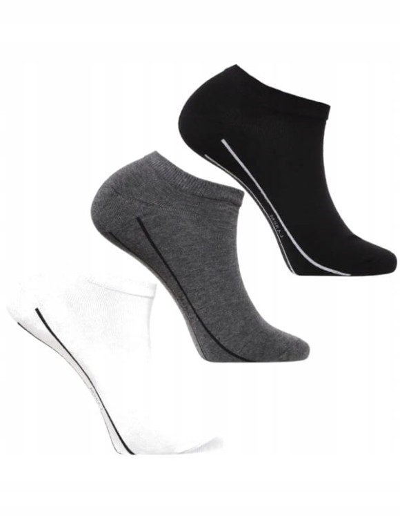 Męskie skarpety bawełniane stopki MORAJ CSM240-091 3-pak 39-42