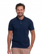 Męska bawełniana koszulka polo Moraj OTP2900-002 granatowy M
