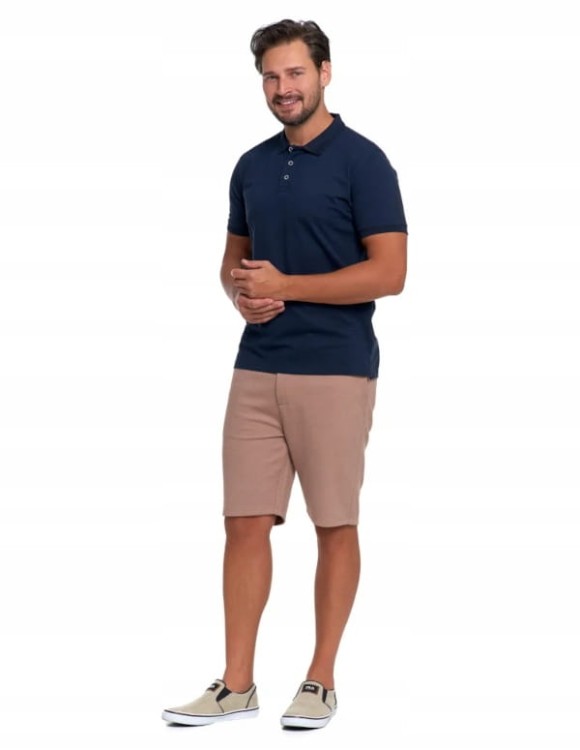 Męska bawełniana koszulka polo Moraj OTP2900-002 granatowy M