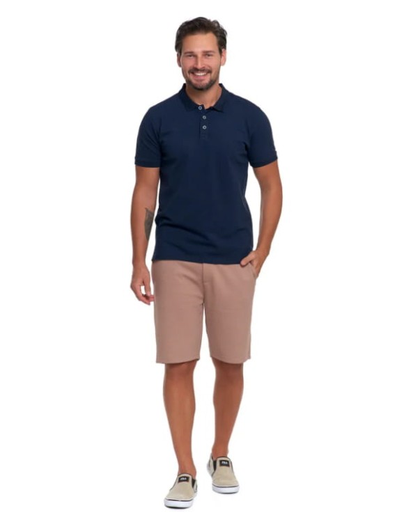 Męska bawełniana koszulka polo Moraj OTP2900-002 granatowy M