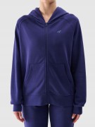 Damska bluza dresowa 4F z kapturem MM00 SWSF1763 031S fioletowy L