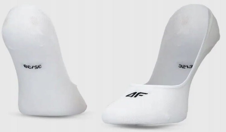 Skarpetki damskie 4F stopki 2-pak SOCF472 10S biały 39-42