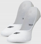 Skarpetki damskie 4F stopki 2-pak SOCF472 10S biały 39-42