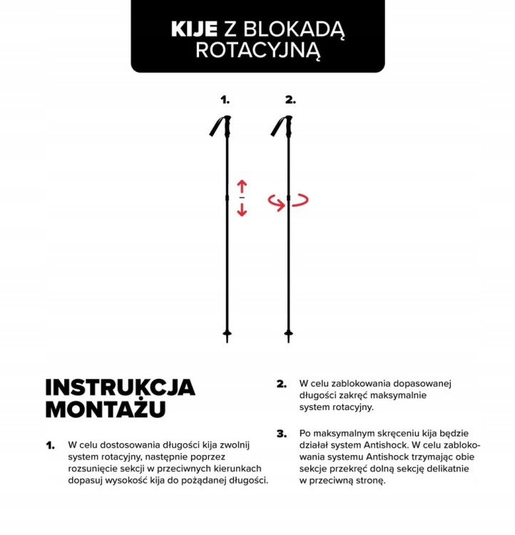 Składane kije trekkingowe VIKING KETTERA PRO LONG GRIP 610/26/3971/0908