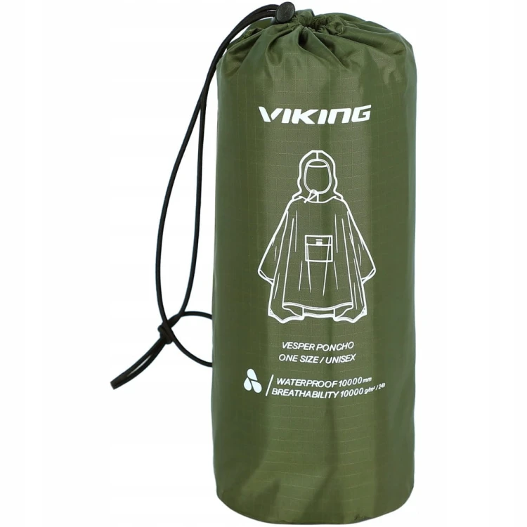 Poncho przeciwdeszczowe Viking peleryna Vesper khaki