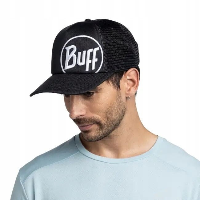 Czapka z daszkiem BUFF TRUCKER CAP BU135788/999/30 LOGO BLACK L/XL