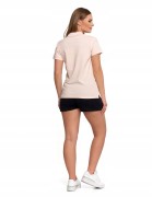 Damska bawełniana koszulka polo Moraj OTD2500-001 różowy M