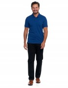 Męska bawełniana koszulka polo Moraj OTP2600-002 granatowy M