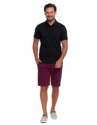 Męska bawełniana koszulka polo Moraj OTP2600-002 czarny M