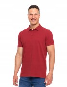 Męska bawełniana koszulka polo Moraj OTP2600-002 bordowy 3XL