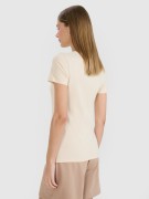 Damska koszulka bawełniana 4F TSHF2351 083S beżowy S