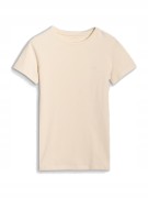 Damska koszulka bawełniana 4F TSHF2351 083S beżowy S