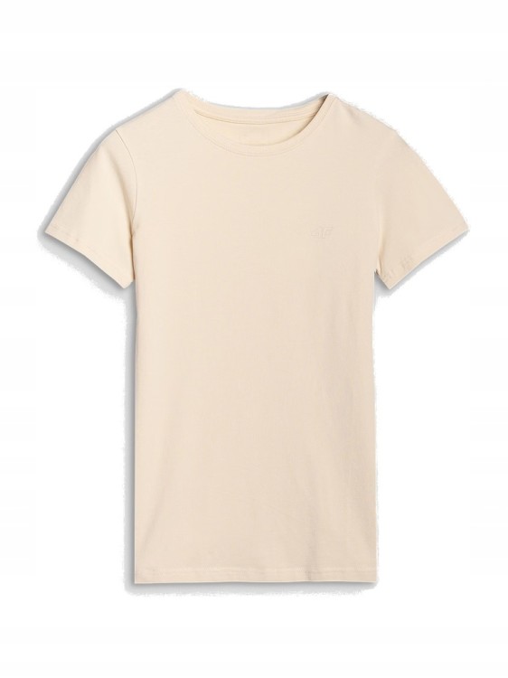 Damska koszulka bawełniana 4F TSHF2351 083S beżowy S