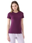 Damska koszulka bawełniana 4F TSHF2351 50S fioletowy 