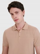 Męska koszulka polo 4F PTSM407 beżowy 83S XL
