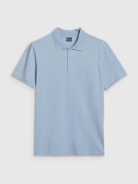 Męska koszulka polo 4F PTSM407 niebieski 34S XXL